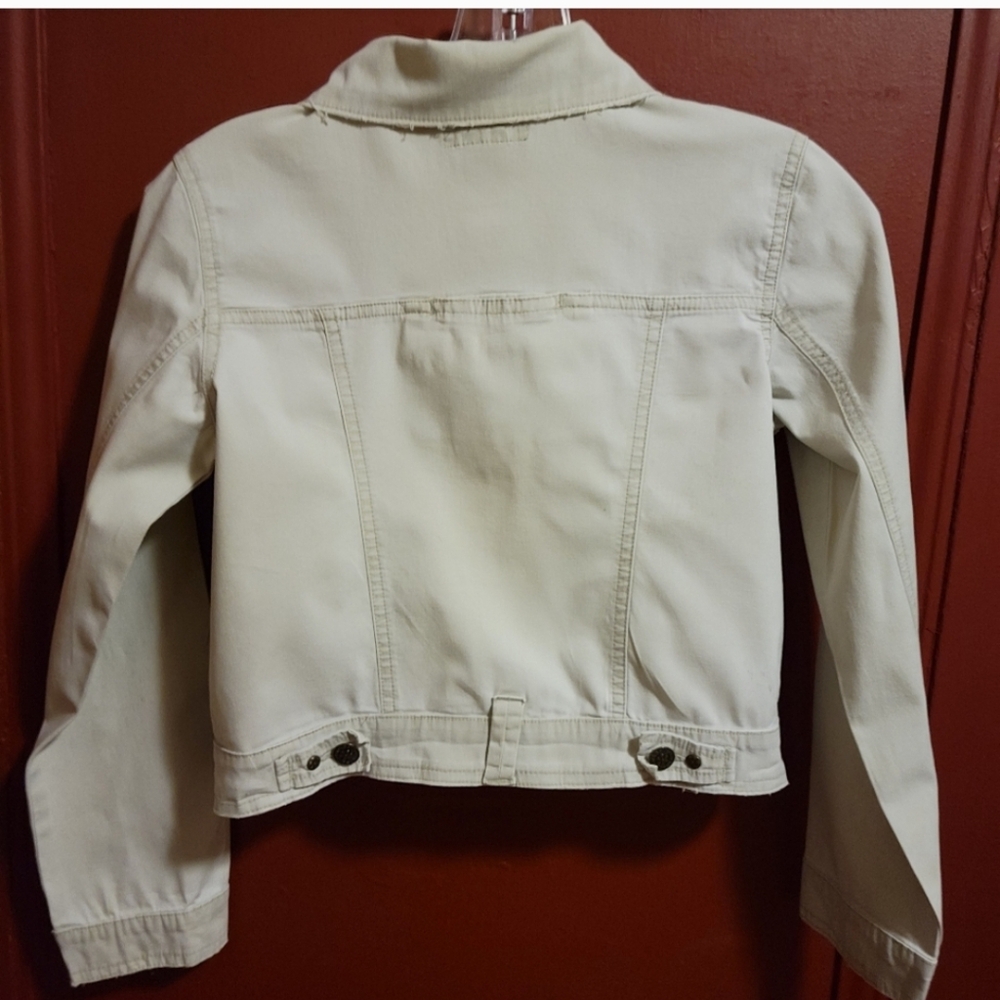 Sally Mack Junior's Cream  Cropped Jacket Size L - Picture 9 of 16